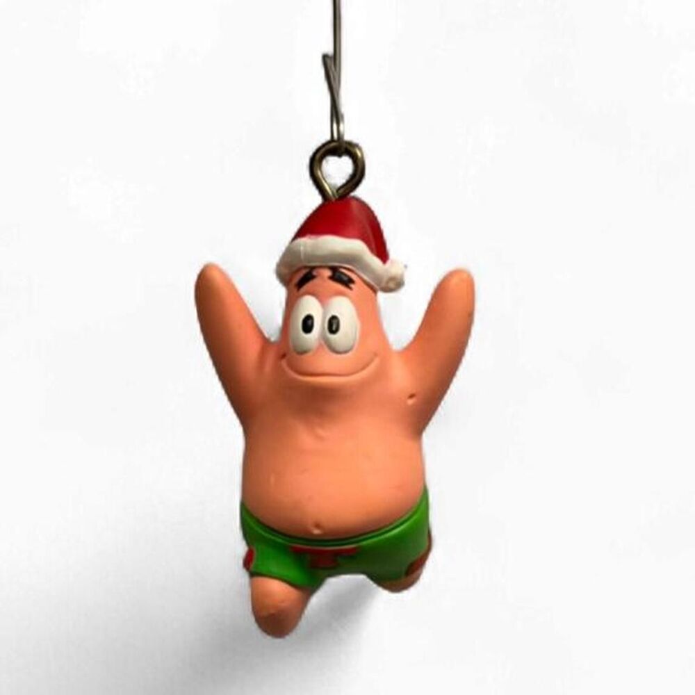 Vintage 2005 SpongeBob SquarePants Patrick Star Christmas Tree Ornament Figure